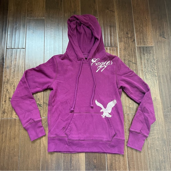 American eagle purple hoodie top